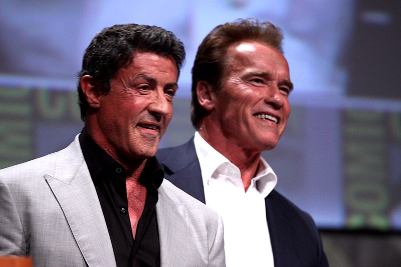 File:Sylvester Stallone & Arnold Schwarzenegger (7588431980).jpg