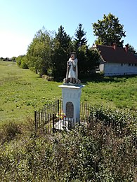 Szent Vendel festett szobra az 1800-as évekből