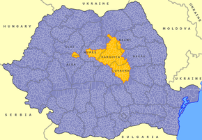 Poloha Sikulska na mapě Rumunska
