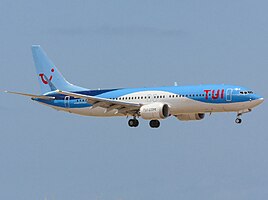 TUI Jetairfly, front side, blue/grey sky