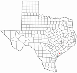 Location of Point Comfort, Texas