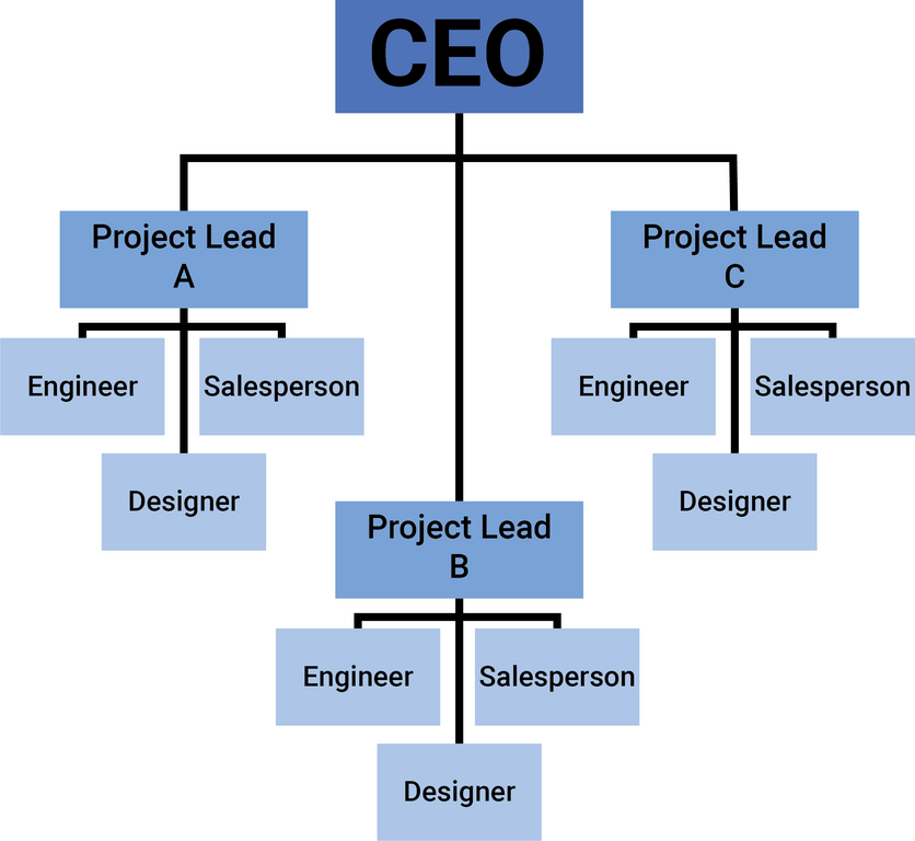 simple business organizational chart