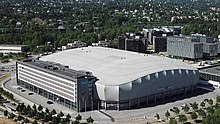 The Telenor Arena in 2018. Telenor Arena Fornebu (6.juni 2018 cropped).jpg