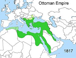 Territorial changes of the Ottoman Empire 1817