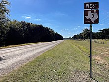 Texas Recreational Road 3 located just north of Bonham Texas RR 3.jpg