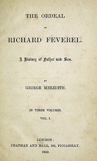 <i>The Ordeal of Richard Feverel</i> Novel by George Meredith