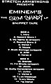 The Slim Shady EP Snippet Tape Tracklist (promo) (1998) (January 31, 2021)