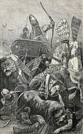 Rameses II in the Battle of Khadesh. The great Sesostris (Rameses II) in the Battle of Khadesh.jpg