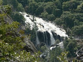 Three Chute Falls, Tenaya Creek