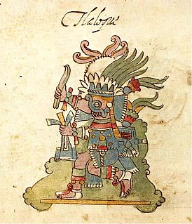 Tlaloc w XVI-wiecznym rękopisie Codex Telleriano-Remensis