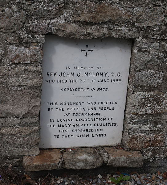 File:Toomyvara St. Joseph's Church Memorial Plaque John C. Molony 2010 09 08.jpg