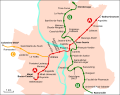 Réseau sans la ligne E du tramway