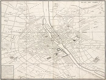 General overview of the Turgot map of Paris