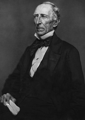 On the death of William Henry Harrison, John Tyler (pictured) became the first vice president to succeed to the presidency.