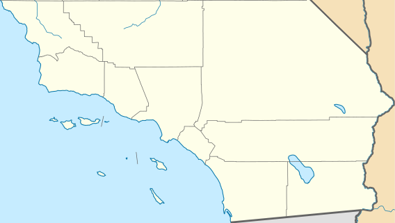 Map showing the location of Cleveland National Forest