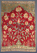 Ignoto, India - Frammento di tappeto Saf