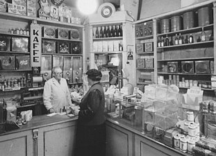 Västindiska Kaffedepoten, tidigare Café Ankaret, 1955, Lilla Nygatan