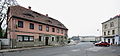Čeština: Varnsdorf, Podstávkový dům Národní čp. 484.. Deutsch: Umgebindehaus Národní 484 in Varnsdorf, Tschechien