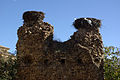 English: Stork nests on the ruins Español: Nidos de cigüeña sobre las ruinas