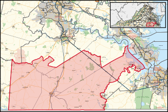 District map Virginia's 83rd House of Delegates district (since 2024).svg