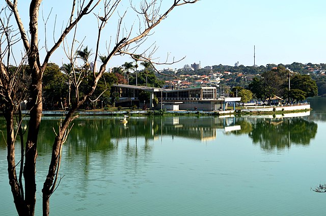 Yacht Club, Pampulha, Belo Horizonte, with Casino in the background