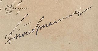 Victor Emmanuel III's signature