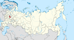 Oblast di Vladimir – Localizzazione