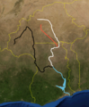 Baltoji Volta pažymėta baltai