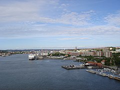 Vista de Gotemburgu dende la ponte de Älvsborgs