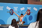 Deutsch: Gewichtheben bei den Olympischen Jugendspielen 2018; Tag 2, 10. Oktober 2018; Jungen 62 kg English: Weightlifting at the 2018 Summer Youth Olympics at 8 October 2018 – Boys' 62 kg