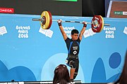 Deutsch: Gewichtheben bei den Olympischen Jugendspielen 2018; Tag 2, 10. Oktober 2018; Jungen 62 kg English: Weightlifting at the 2018 Summer Youth Olympics at 8 October 2018 – Boys' 62 kg