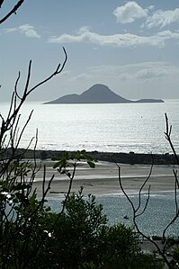 Whale Island from the Kohi Point Walkway near Whakatane