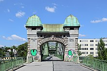 The Döblinger Steg bridge over the Donaukanal