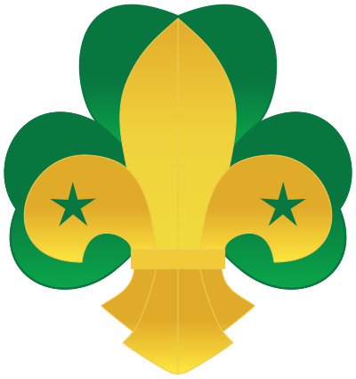 File:WikiProject Scouting fleur-de-lis dark blank border.svg