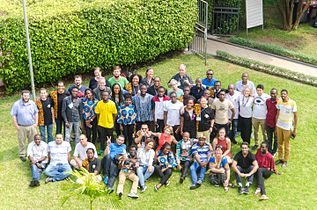 Family picture on the last day of WikiIndaba 2017