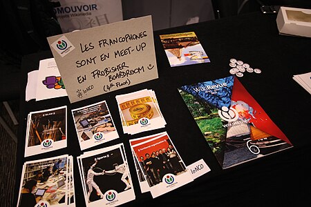 Wikimania 2014 WMFR Leaflets.jpg