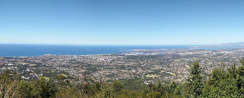 File:Wollongong and Port Kembla from Mount Keira (2).jpg