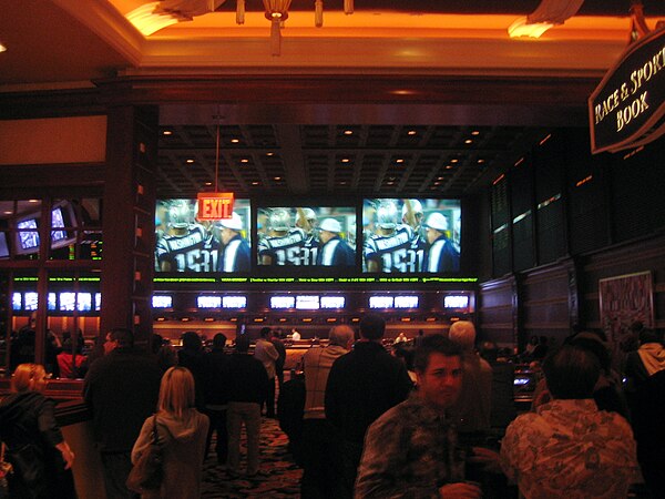 Sportsbook at Wynn Las Vegas, during Super Bowl XLII, February 2008