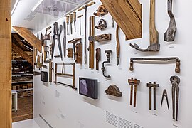 Historische Werkzeuge zur Holzbearbeitung aus der Grubenmann-Sammlung