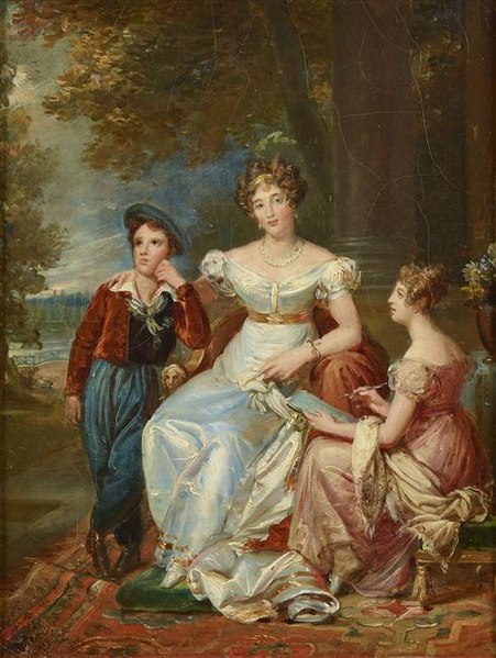 File:Zoé Talon (1785-1852), comtesse Baschi du Cayla avec ses deux enfants Ugoline et Ugolin.jpg