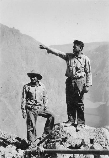 File:"Apache Indians employed as high-scalers on the construction of Hoover Dam." - NARA - 293746.tif