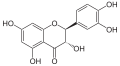 Deutsch: Struktur von (−)-Taxifolin English: Structure of (−)-Taxifolin