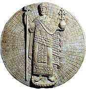 帝笏と宝珠を持つ東ローマ皇帝ヨハネス2世