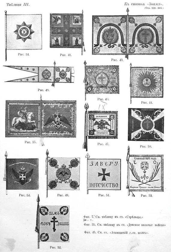 Таблица № 3 к статье «Знамя». Военная энциклопедия Сытина (Санкт-Петербург, 1911-1915).jpg