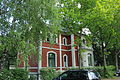 This is a picture of the Berliner Kulturdenkmal (cultural monument) with the ID 09012476 (Wikidata) Jagdschloß Mehlich Villa Fertigstellung: 1890 Entwurf und Architekt: Wilhelm Prescher Ausführung: Carl Sott Bauherr: J. Mehlich