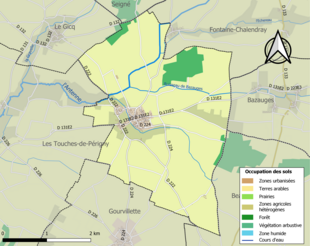 Mappa a colori che mostra l'uso del suolo.