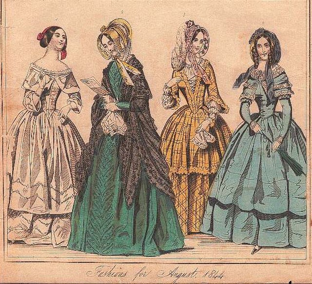 An example of a fashion plate (1844)