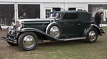 1931 Duesenberg J Convertible Victoria by Rollston 1931 Duesenberg Model J Convertible Victoria by Rollston, front left side.jpg