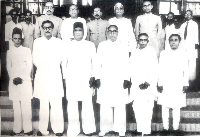 Awami League members in the cabinet of A. K. Fazlul Huq in East Bengal, 1954