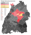 Results of the 1956 Baden-Württemberg state election.